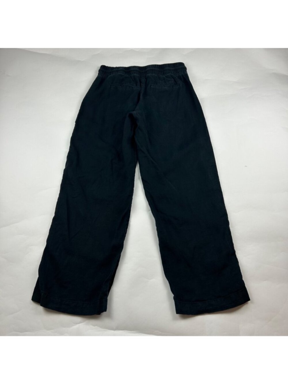 PETITE Athleta Black Linen Cabo Wide Leg Lounge Pant 6P - Picture 5 of 6